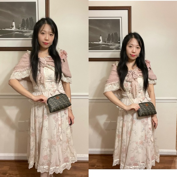 💗Auth💗FENDI Zucca Monogram Wristlet Pouch Wallet Clutch Pochette/Crossbody💫 - Picture 9 of 17